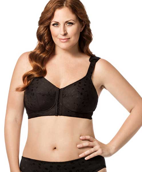 Elila JACQUARD FRONT HOOK SOFTCUP front-open